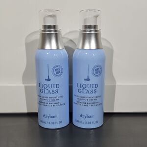 2-Pack Drybar Liq Glass High-Gloss Smoothing Blowout Cream 3.38 oz Each New